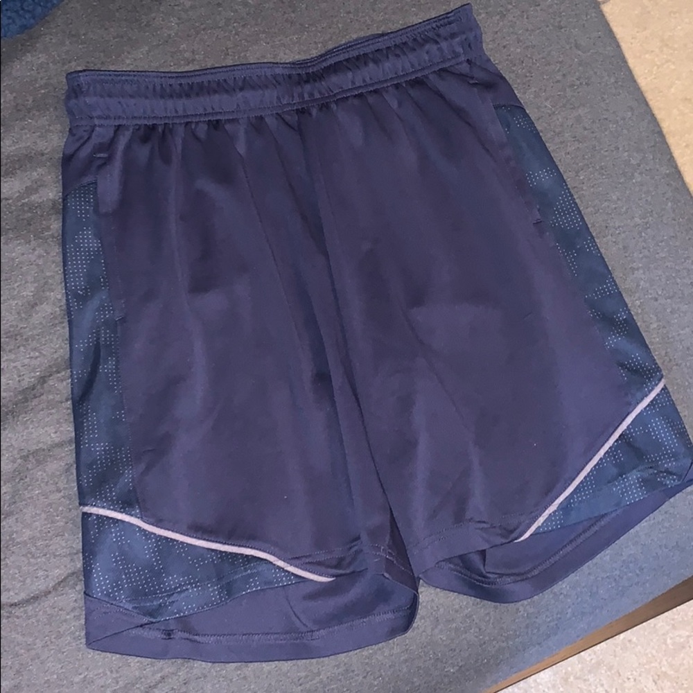 NAVY NIKE MENS BASKETBALL SHORTS